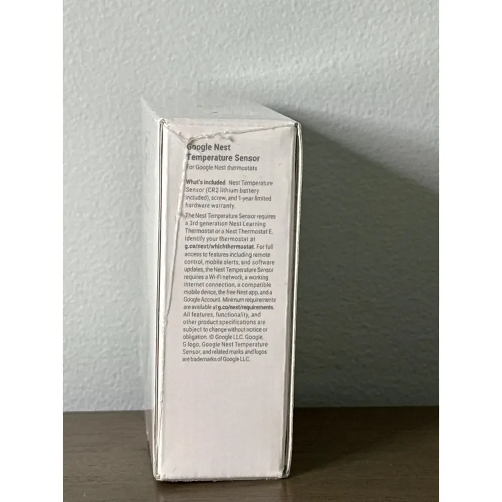 Google Nest T5000SF Temperature Sensor White New In Box